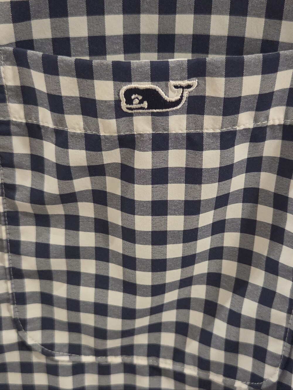 Vineyard Vines Featherweight Performance Button-Down Gingham Shirt - Size XL - Picture 3 of 9